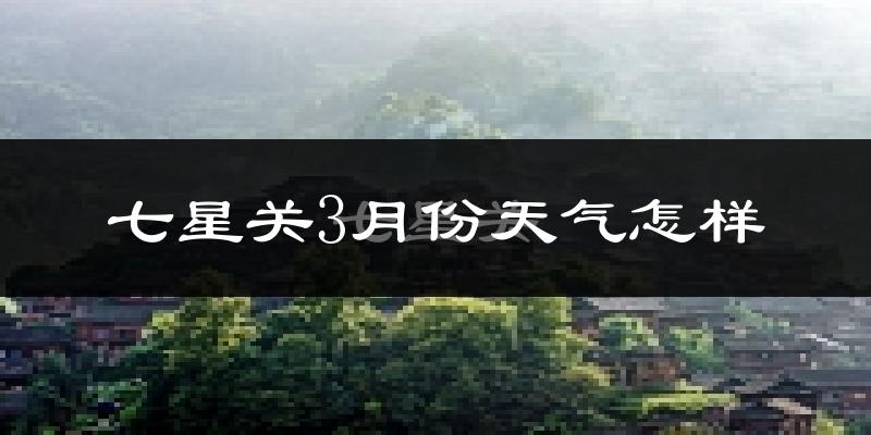 七星关3月份天气怎样?七星关三月冷不冷?