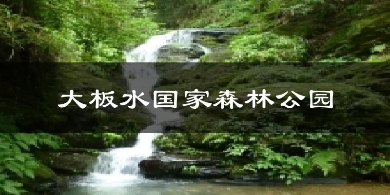 大板水国家森林公园今日天气