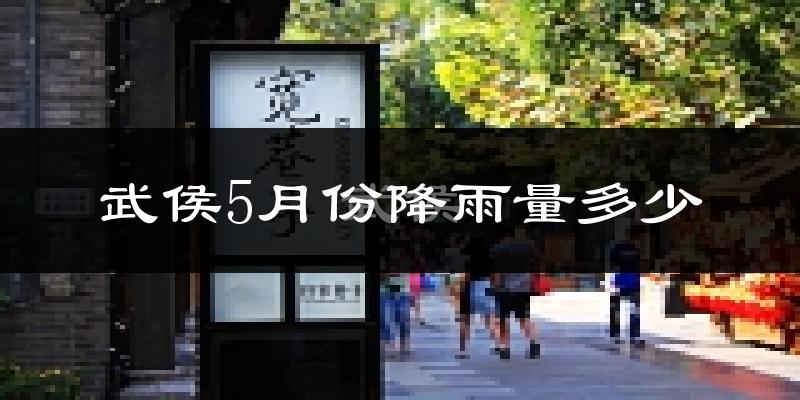 武侯5月份降雨量多少?武侯五月下雨多吗?