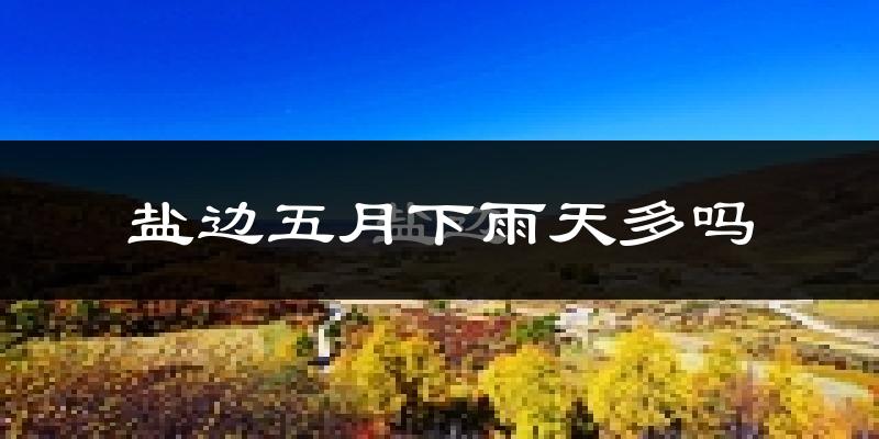 盐边五月下雨天多吗?盐边5月份降雨量多少?