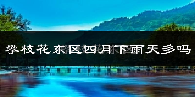 攀枝花东区四月下雨天多吗?攀枝花东区4月份降雨量多少?