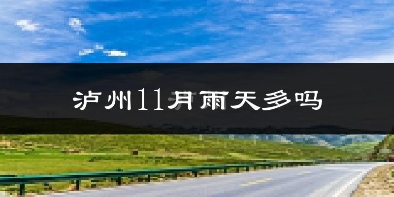 泸州11月雨天多吗?