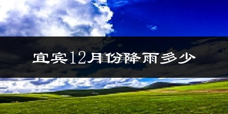 宜宾12月份降雨多少?