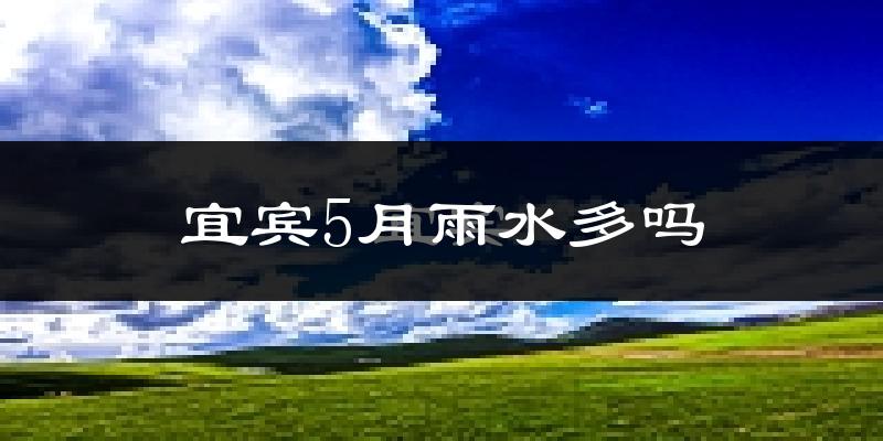宜宾5月雨水多吗?