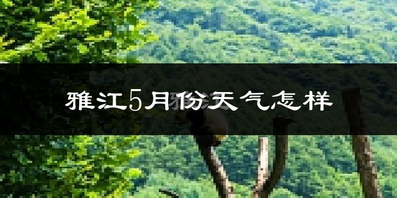 雅江县5月份天气如何?会很冷吗?