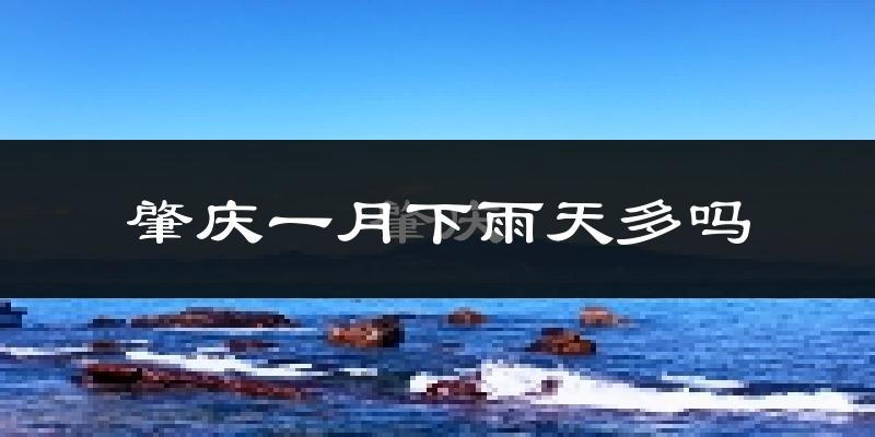 肇庆一月下雨天多吗?肇庆1月份降雨量多少?