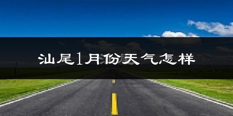 汕尾市1月份天气如何?很冷吗?