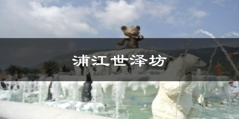 浦江世泽坊天气预报十五天