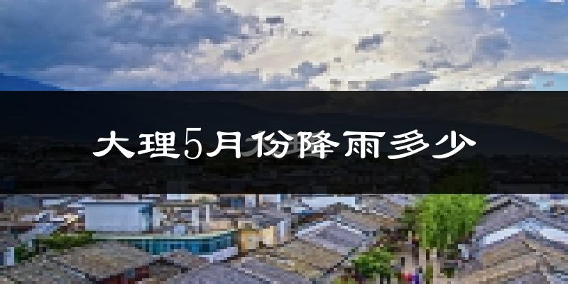 大理5月份降雨多少?