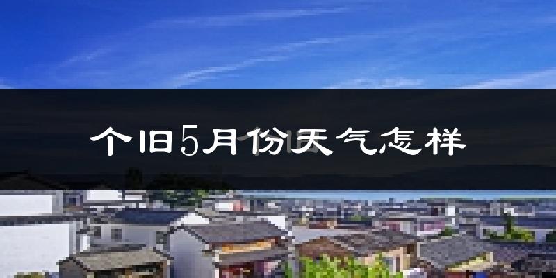 个旧市5月份天气如何?会很冷吗?