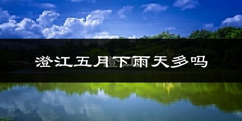 澄江五月下雨天多吗?澄江5月份降雨量多少?
