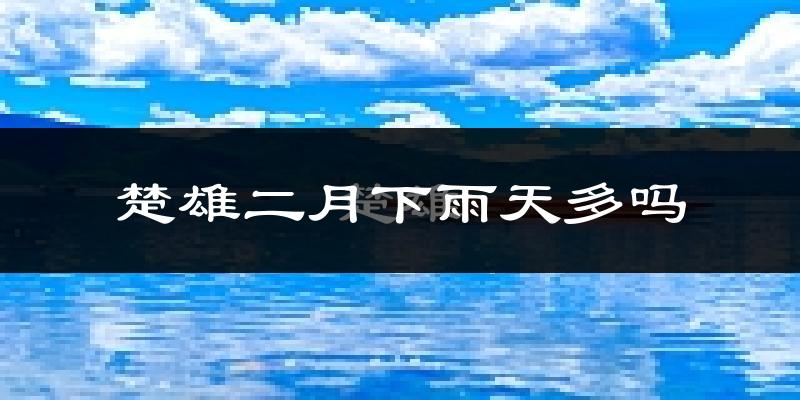 楚雄二月下雨天多吗?楚雄2月份降雨量多少?
