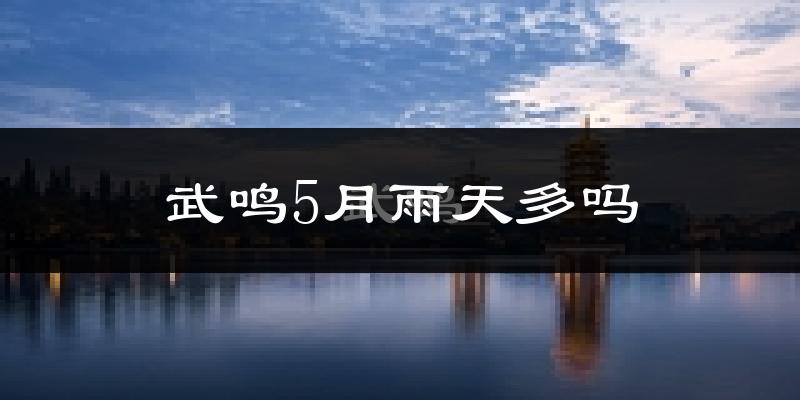 武鸣5月雨天多吗?