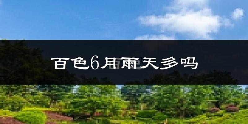 百色6月雨天多吗?