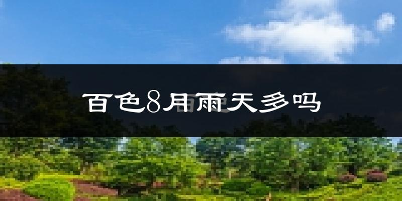 百色8月雨天多吗?