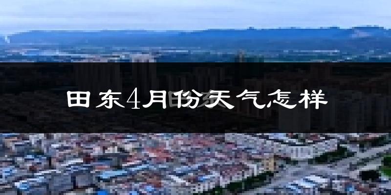 田东县4月份天气如何?很热吗?