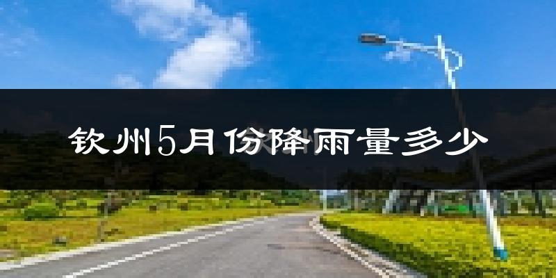 钦州5月份降雨量多少?钦州五月下雨多吗?