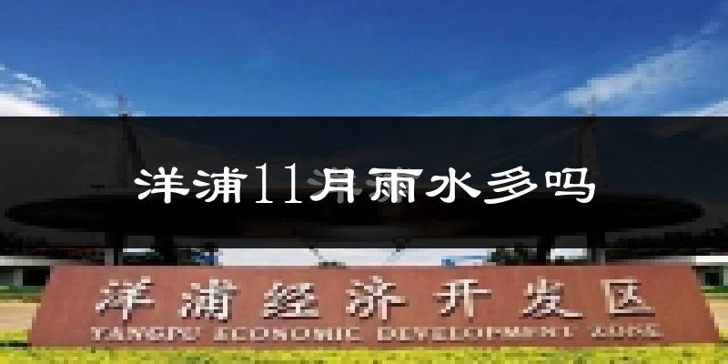 洋浦11月雨水多吗?