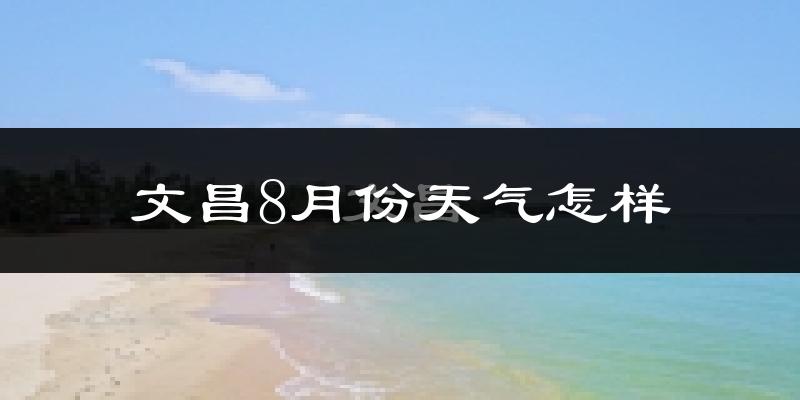 文昌市8月份天气如何?很热吗?