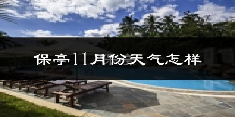 保亭11月份天气怎样?保亭十一月冷不冷?