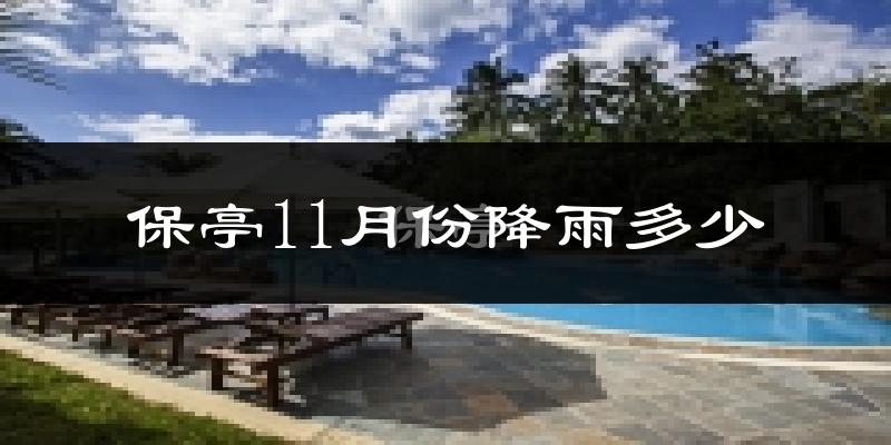 保亭11月份降雨多少?