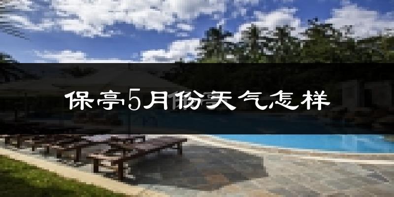保亭5月份天气如何?很热吗?